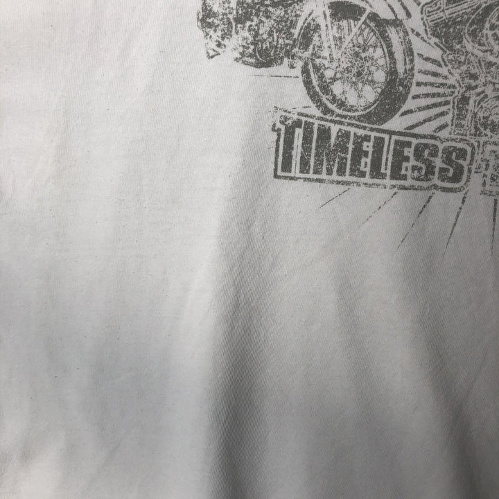 00'S Harley-Davidson Long Sleeve T-Shirt, Men's XL Size cotton white type Vintage Second Hand