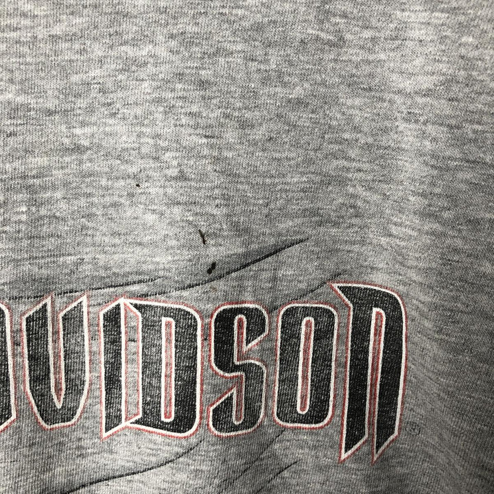 00'S Harley-Davidson Long Sleeve T-Shirt Made in USA Men's Size L cotton gray type Vintage Second Hand