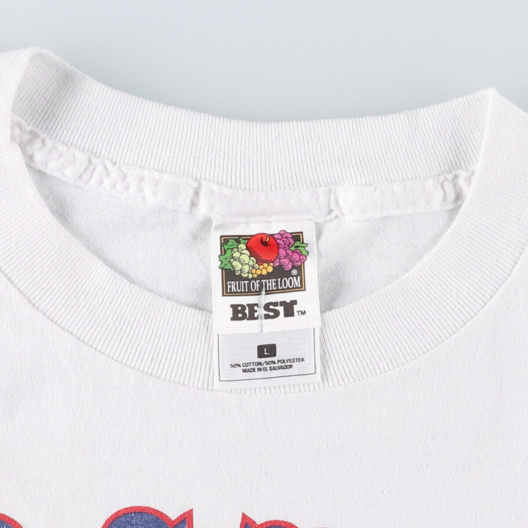 2000'S Fruit of the Loom New York Yankees Boston Red Sox Print T-Shirt, Men's Size L cotton white type Vintage Second Hand