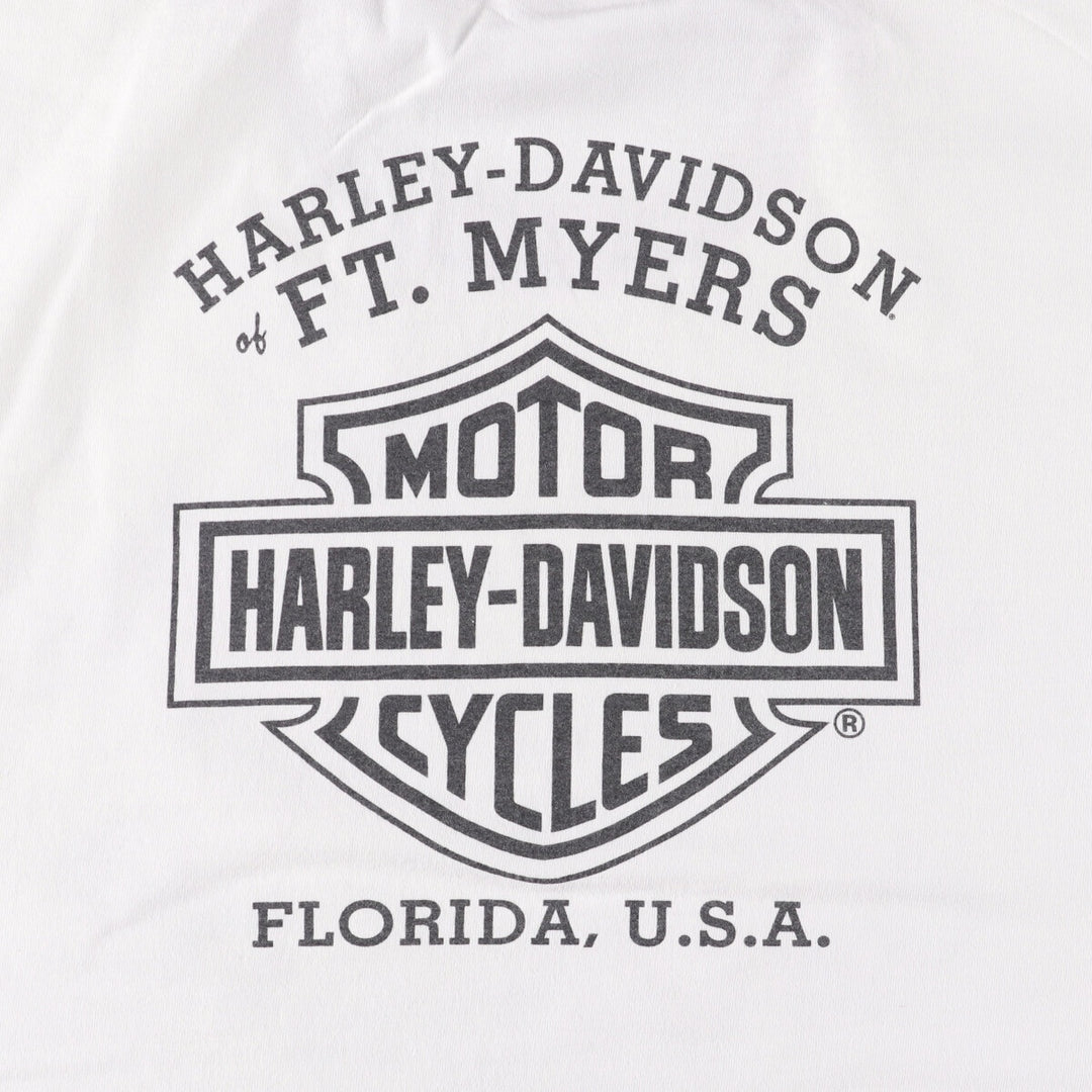 2000'S Harley-Davidson Checkered Flag Ringer T-Shirt, Men's XXL cotton white type Vintage Second Hand