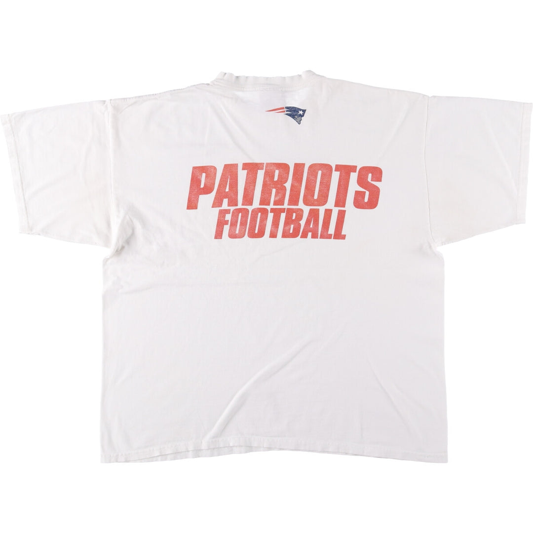 2000s~ Nike TEAM NFL NEW ENGLAND PATRIOTS New England Patriots Sports Print T-Shirt, Men's XL cotton white type Vintage Second Hand