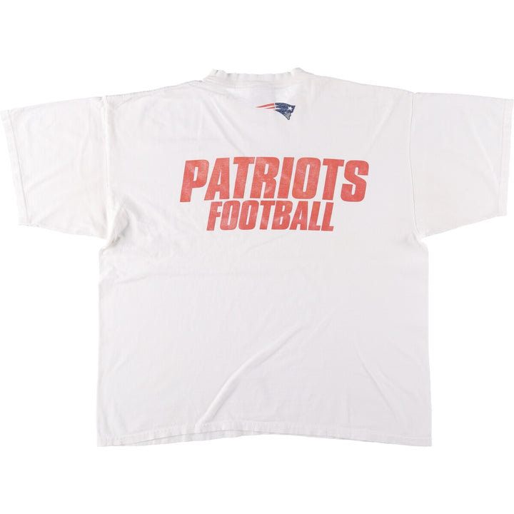 2000s~ Nike TEAM NFL NEW ENGLAND PATRIOTS New England Patriots Sports Print T-Shirt, Men's XL cotton white type Vintage Second Hand