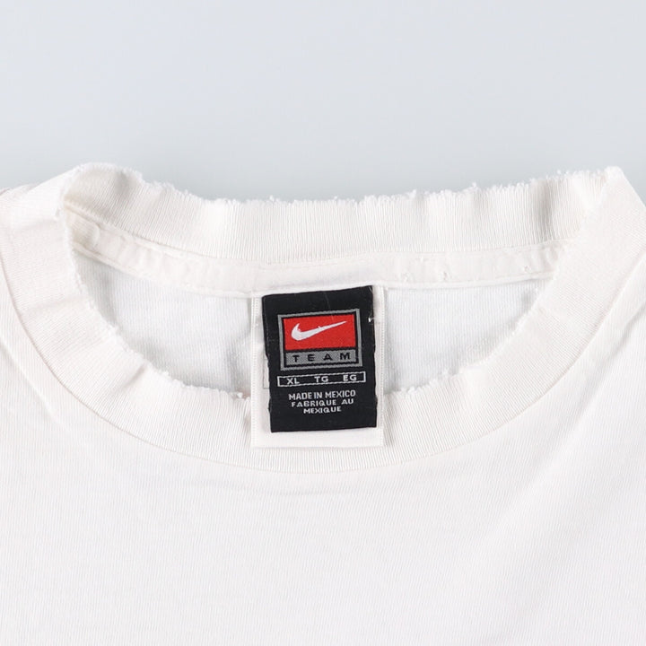 2000s~ Nike TEAM NFL NEW ENGLAND PATRIOTS New England Patriots Sports Print T-Shirt, Men's XL cotton white type Vintage Second Hand