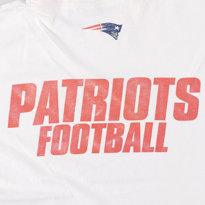 2000s~ Nike TEAM NFL NEW ENGLAND PATRIOTS New England Patriots Sports Print T-Shirt, Men's XL cotton white type Vintage Second Hand
