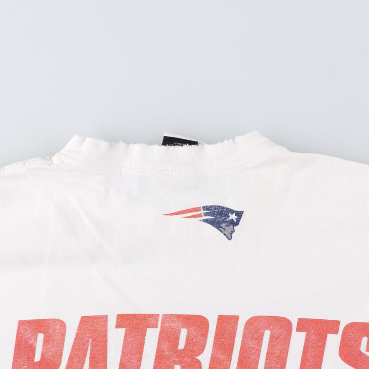 2000s~ Nike TEAM NFL NEW ENGLAND PATRIOTS New England Patriots Sports Print T-Shirt, Men's XL cotton white type Vintage Second Hand