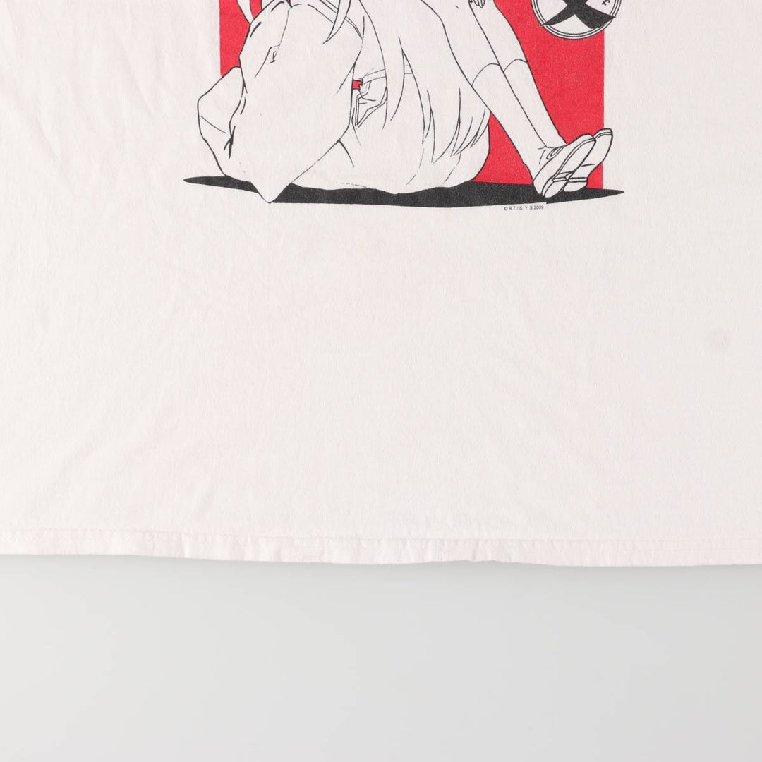 00'S INUYASHA Inuyasha Higurashi Kagome Anime Character Print T-Shirt Men's XL unclear white type Vintage Second Hand