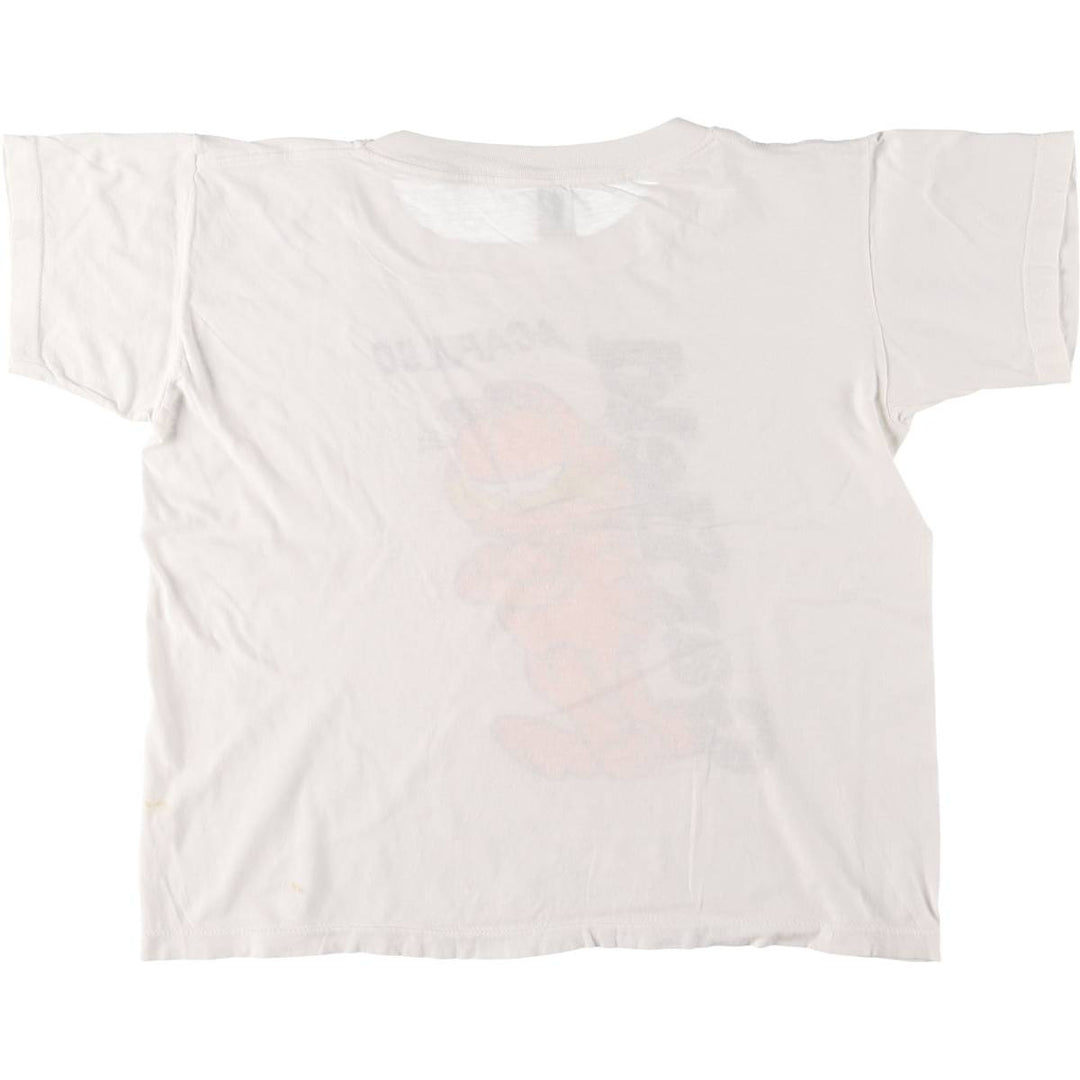 90'S FAJER anime character print T-shirt, men's XXXL size, vintage cotton white type Vintage Second Hand