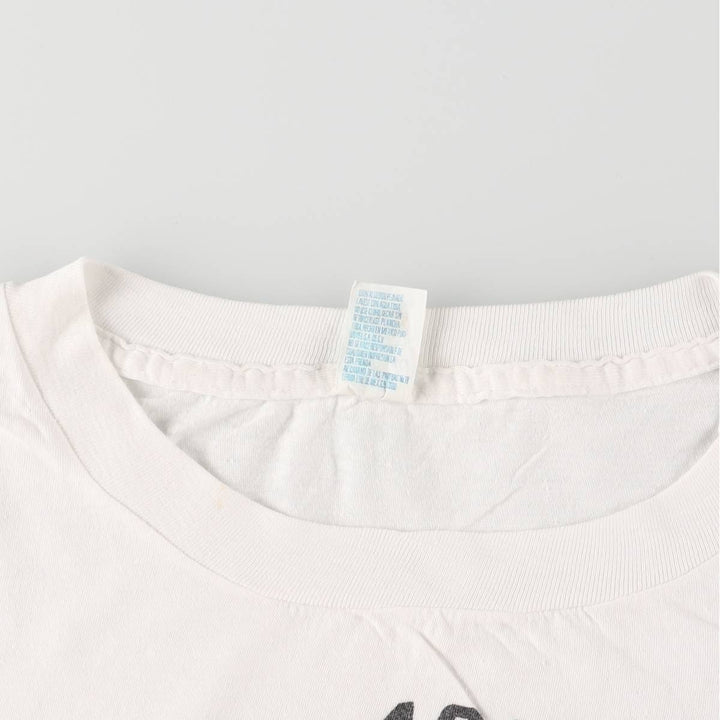90'S FAJER anime character print T-shirt, men's XXXL size, vintage cotton white type Vintage Second Hand