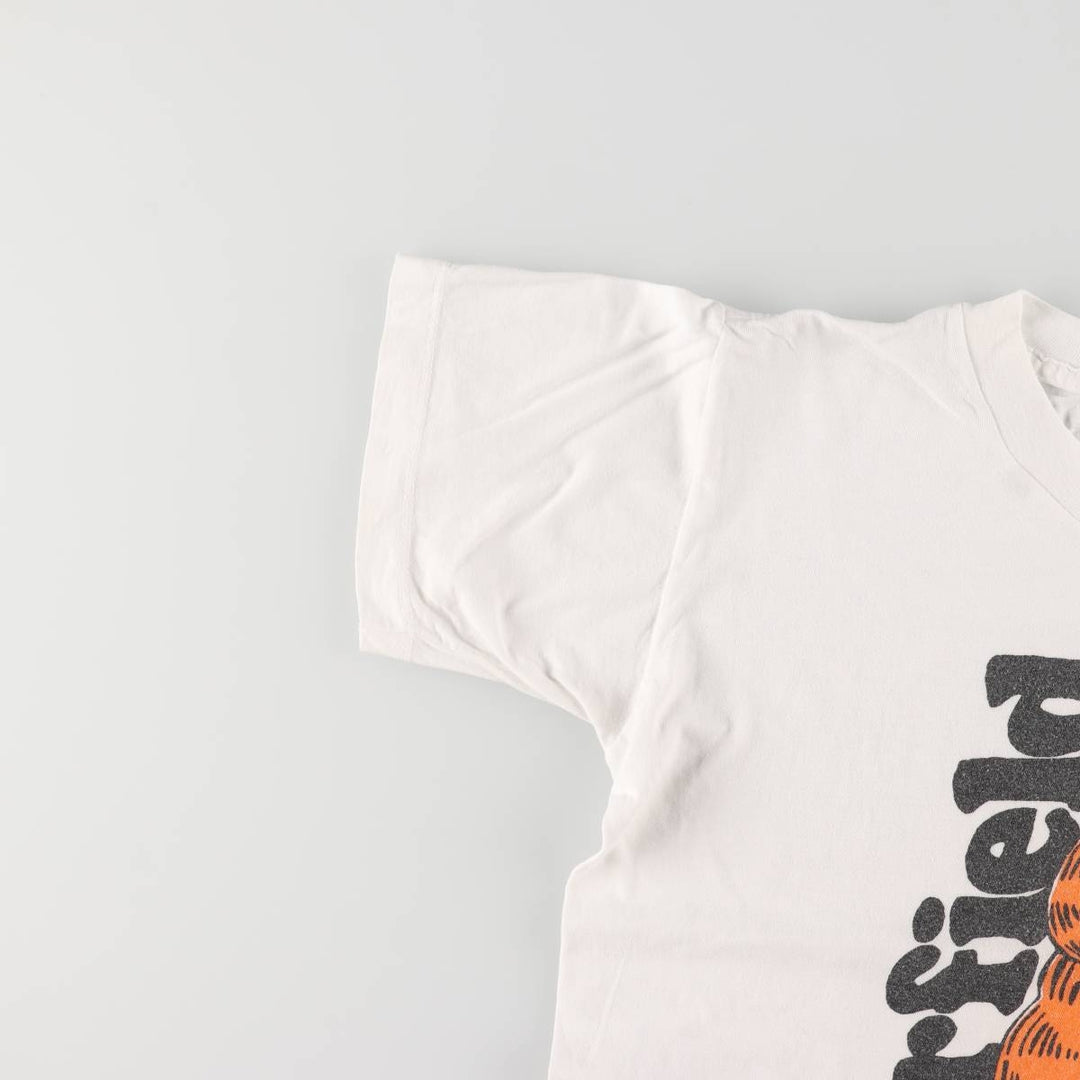 90'S FAJER anime character print T-shirt, men's XXXL size, vintage cotton white type Vintage Second Hand