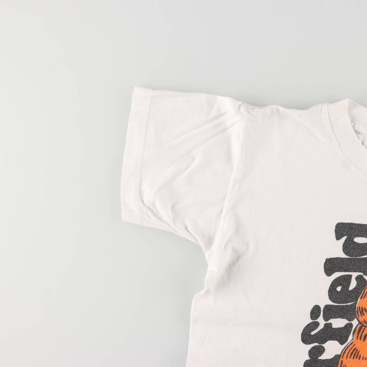 90'S FAJER anime character print T-shirt, men's XXXL size, vintage cotton white type Vintage Second Hand