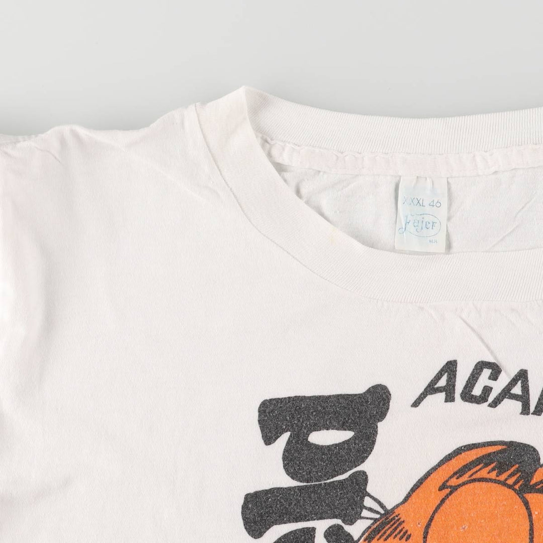 90'S FAJER anime character print T-shirt, men's XXXL size, vintage cotton white type Vintage Second Hand