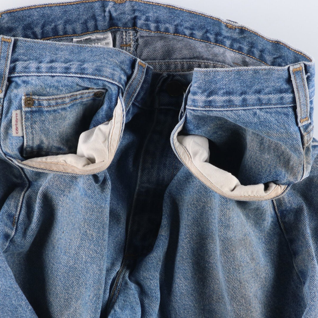 Carhartt Traditional FIT Straight Denim Pants, Men's, W34 equivalent cotton blue type Vintage Second Hand