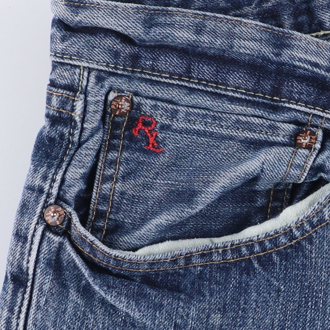 Ralph Lauren POLO RALPH LAUREN CLASSIC FIT straight denim pants for men, size w37 cotton blue type Vintage Second Hand