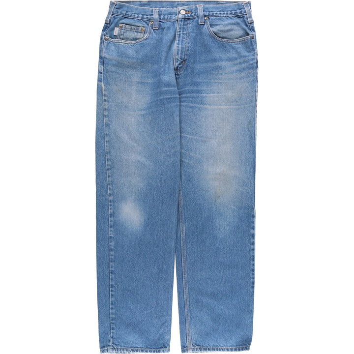 Carhartt Relaxed Fit Straight Denim Pants for Men, W36 cotton blue type Vintage Second Hand