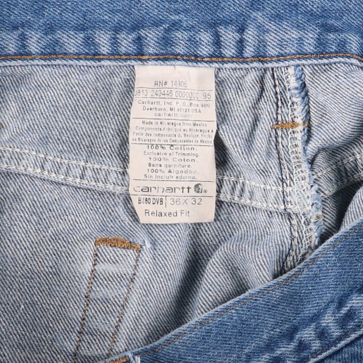 Carhartt Relaxed Fit Straight Denim Pants for Men, W36 cotton blue type Vintage Second Hand
