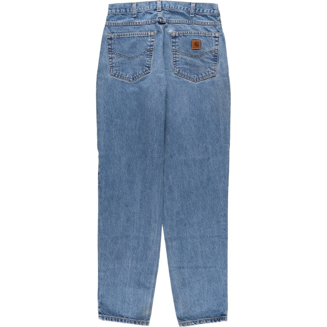 Carhartt Tapered Denim Pants for Men, W32 equivalent cotton blue type Vintage Second Hand