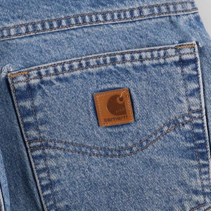 Carhartt Tapered Denim Pants for Men, W32 equivalent cotton blue type Vintage Second Hand