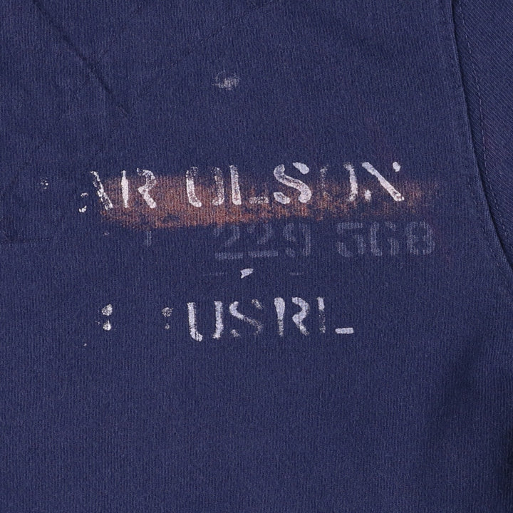 Ralph Lauren POLO by Ralph Lauren CUSTOM FIT short sleeve rugby shirt, men's size L cotton navy blue type Vintage Second Hand
