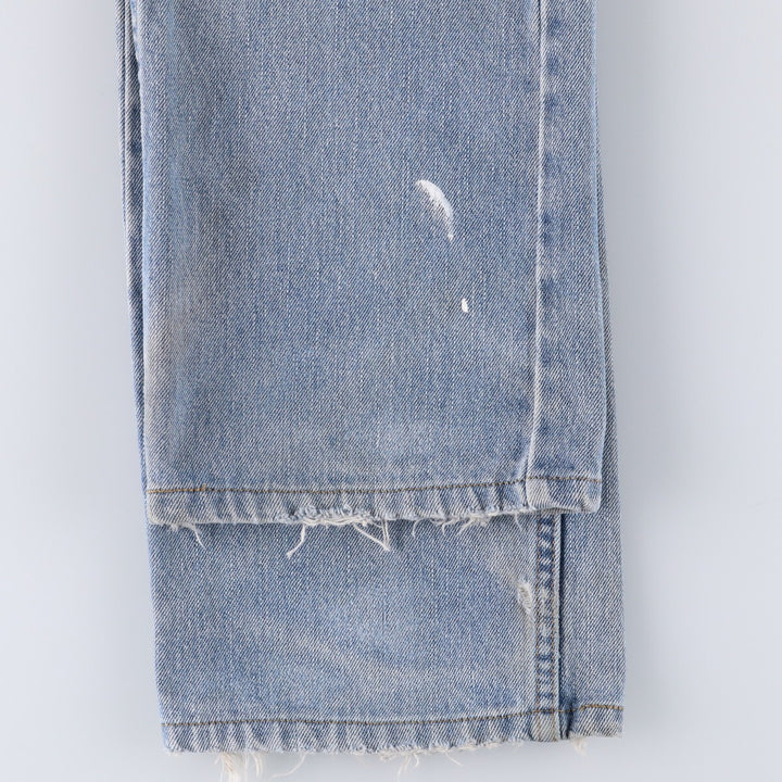 Levi's 505 tapered denim pants for men, size W33 cotton Blue type light blue Vintage Second Hand