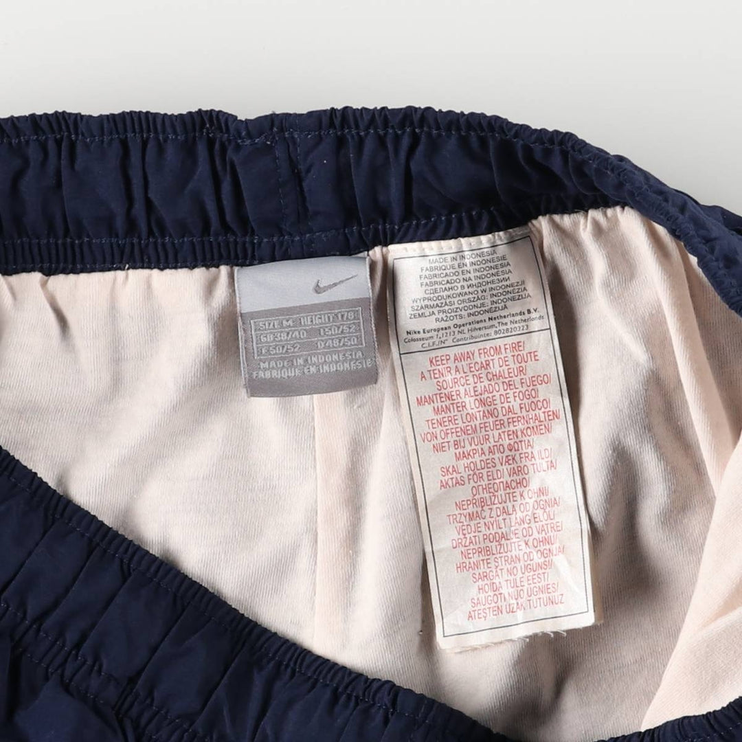 00'S Nike Nylon Pants, Shaka Shaka Pants, Men's M size Nylon navy blue type Vintage Second Hand