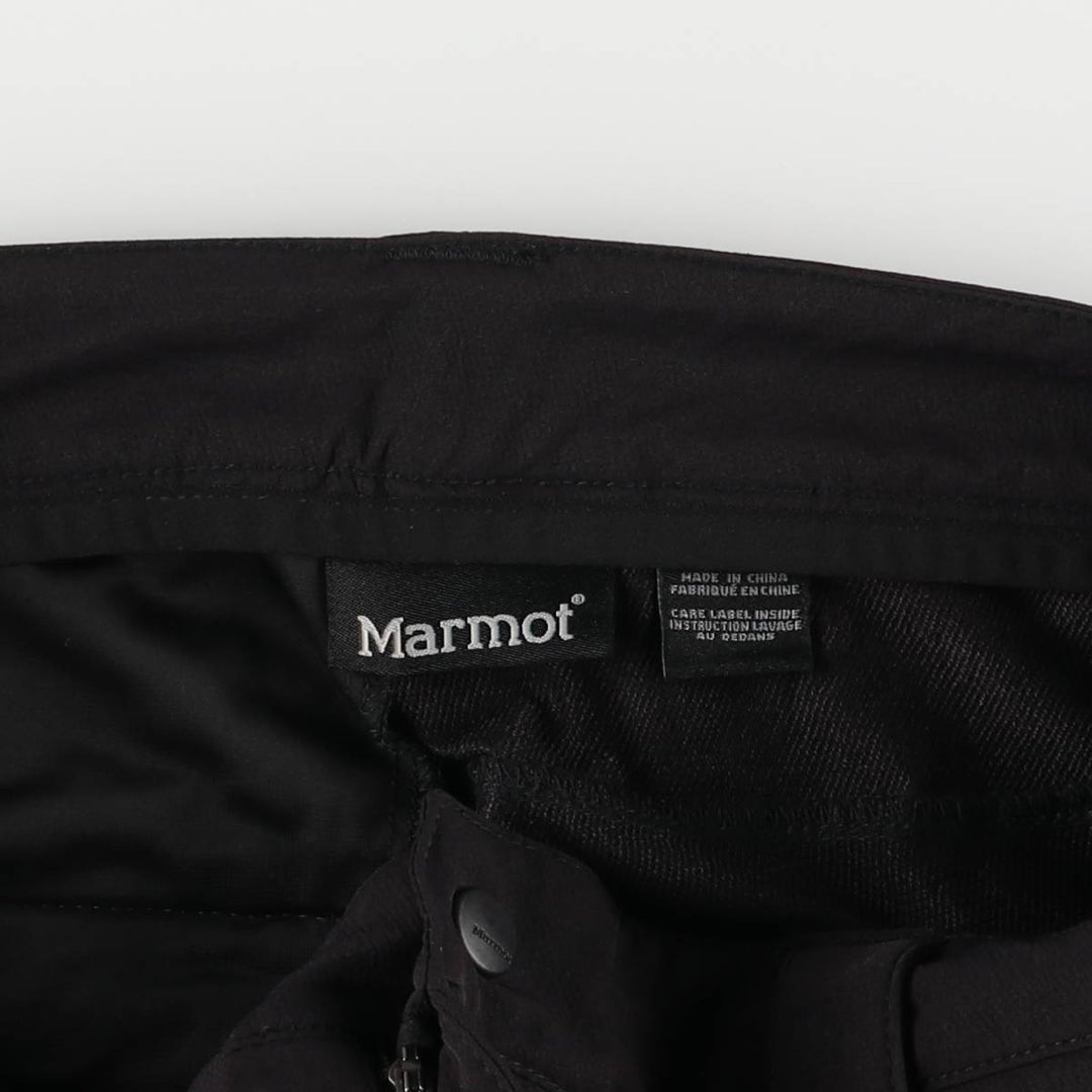 Marmot Softshell Pants Men's W34 equivalent Nylon black type Vintage Second Hand