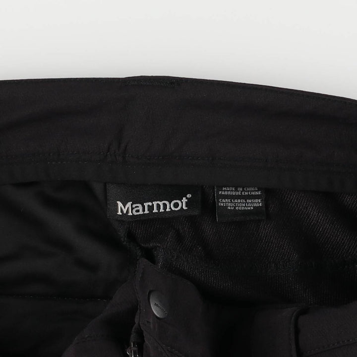 Marmot Softshell Pants Men's W34 equivalent Nylon black type Vintage Second Hand