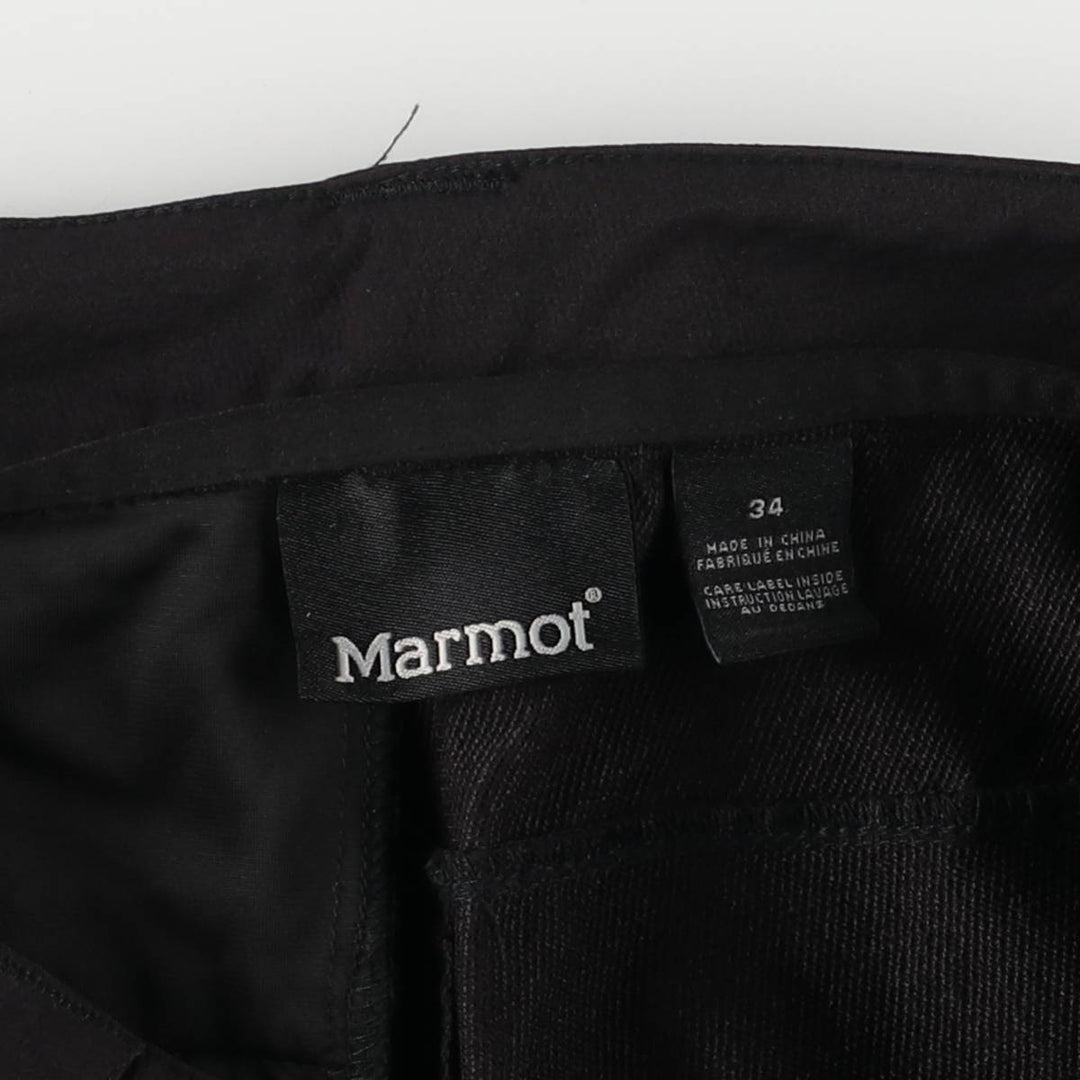 Marmot Softshell Pants Men's W34 equivalent Nylon black type Vintage Second Hand