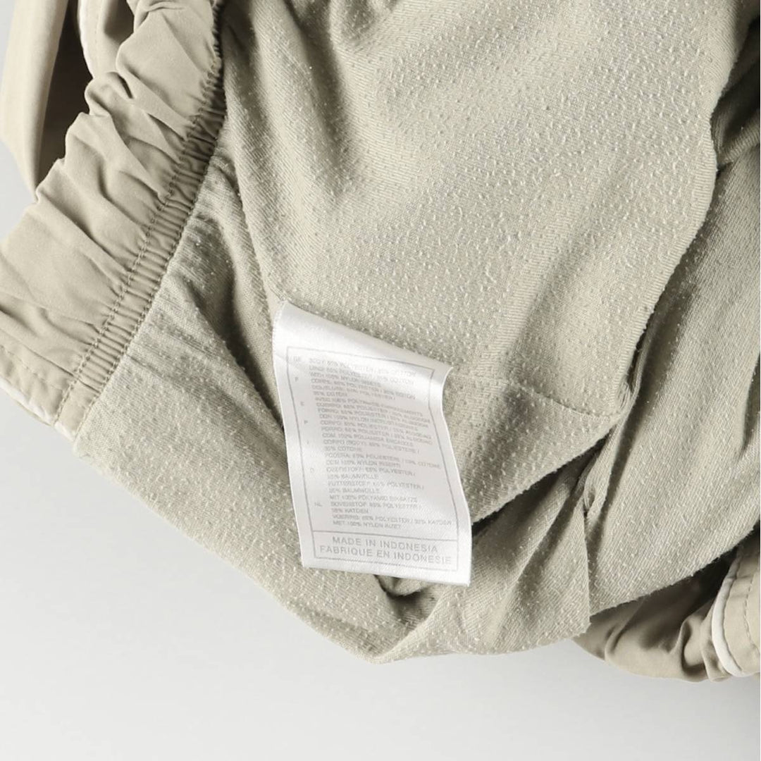 00'S Nike Warm-up Pants, Nylon Pants, Rustling Pants, Men's M Size polyester Beige type Vintage Second Hand
