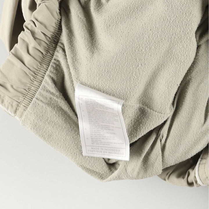 00'S Nike Warm-up Pants, Nylon Pants, Rustling Pants, Men's M Size polyester Beige type Vintage Second Hand