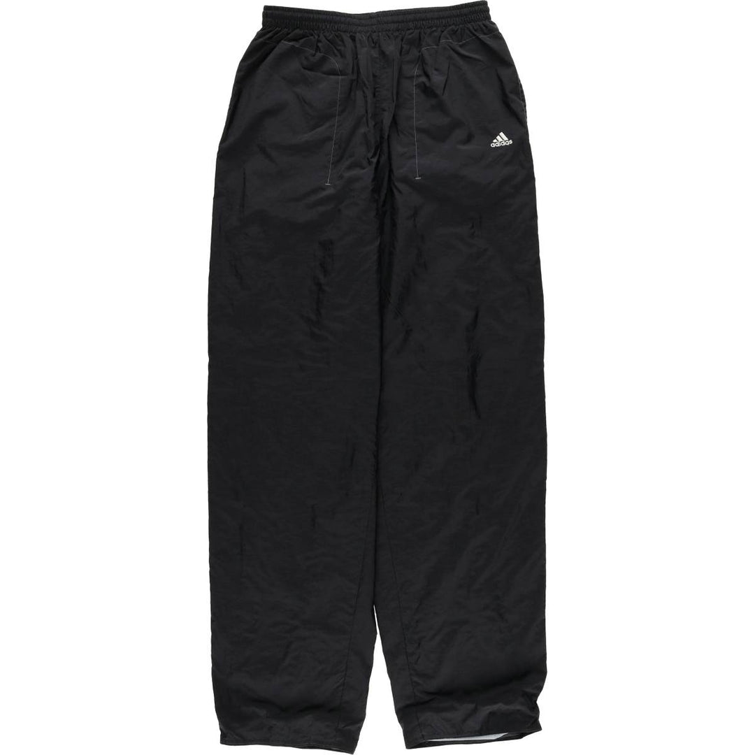 00'S Adidas nylon pants, rustling pants, men's size L Nylon black type Vintage Second Hand