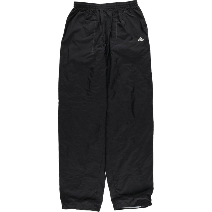 00'S Adidas nylon pants, rustling pants, men's size L Nylon black type Vintage Second Hand