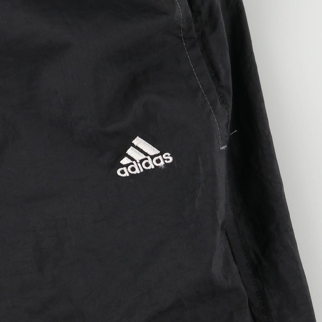 00'S Adidas nylon pants, rustling pants, men's size L Nylon black type Vintage Second Hand