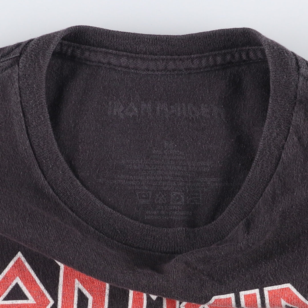 IRON MAIDEN Iron Maiden Band T-shirt Band T Men's M size cotton black type Vintage Second Hand