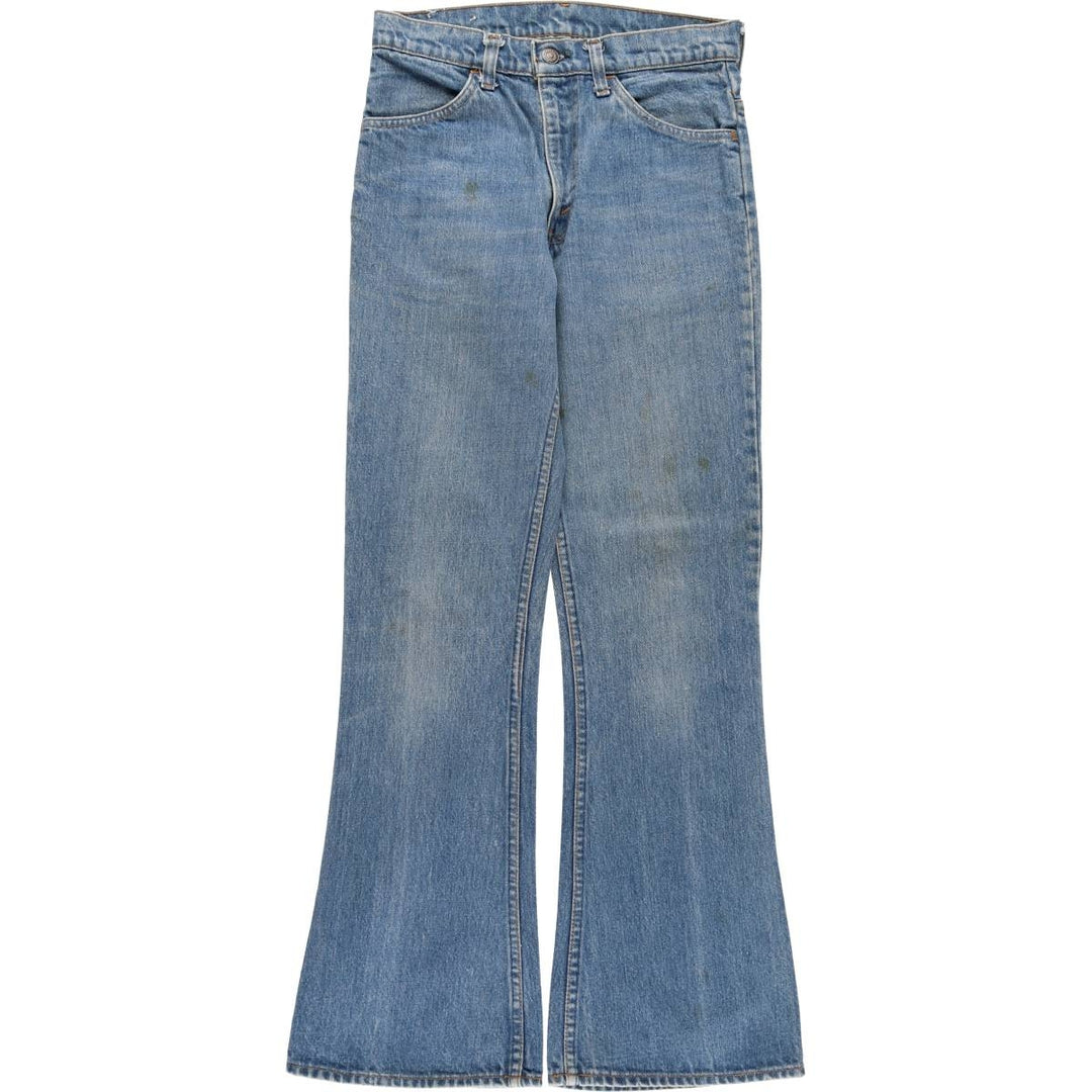 Levi's Orange Tab Flare Cut Denim Pants Women's L (w27) Vintage unclear blue type Vintage Second Hand