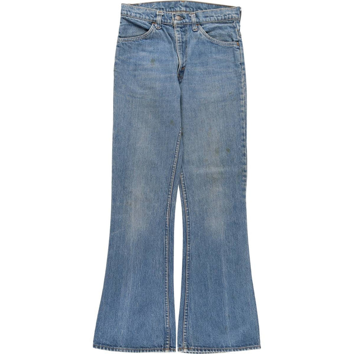 Levi's Orange Tab Flare Cut Denim Pants Women's L (w27) Vintage unclear blue type Vintage Second Hand