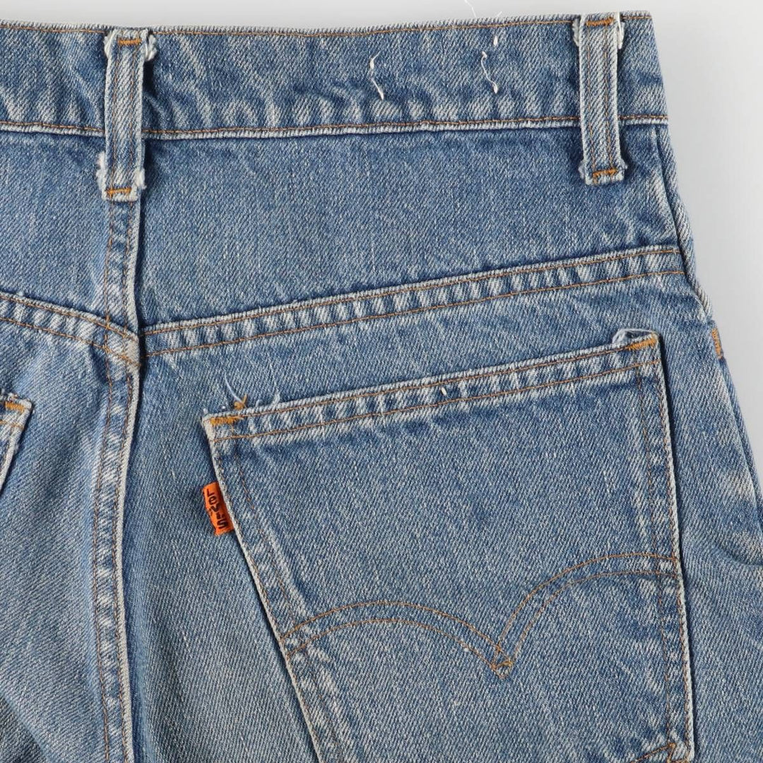 Levi's Orange Tab Flare Cut Denim Pants Women's L (w27) Vintage unclear blue type Vintage Second Hand