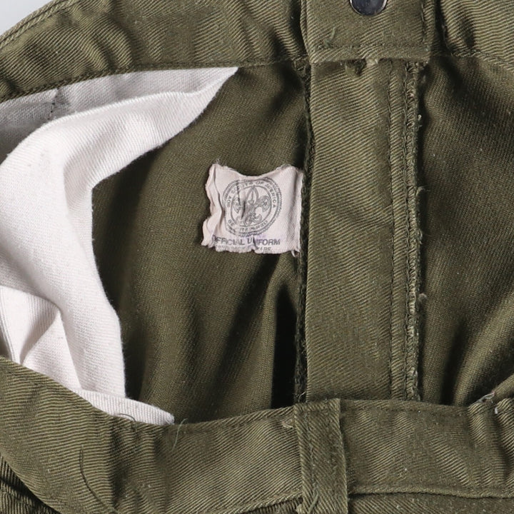 BOY SCOUTS OF AMERICA Boy Scout Pants Women's L (w30) unclear Khaki type Vintage Second Hand