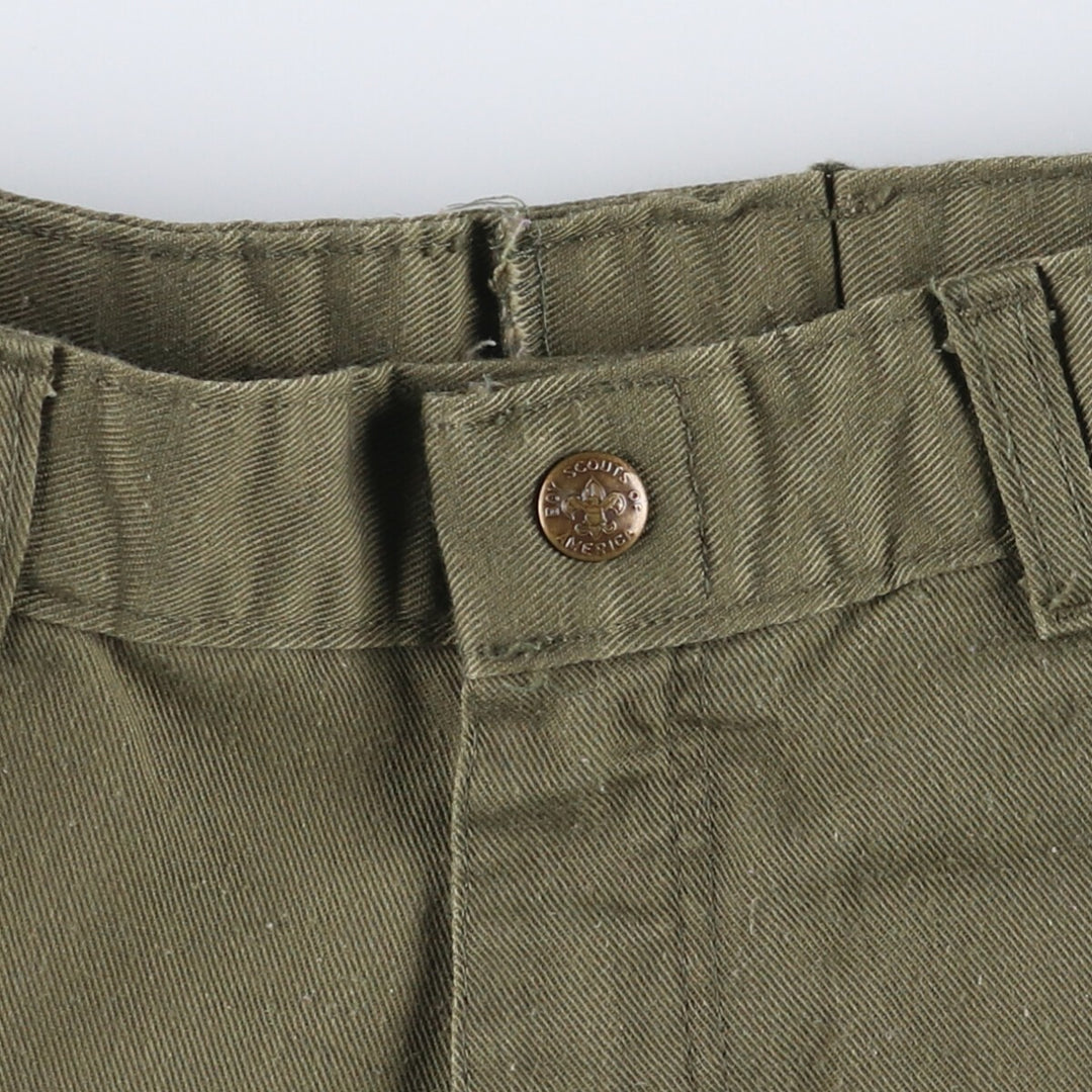 BOY SCOUTS OF AMERICA Boy Scout Pants Women's L (w30) unclear Khaki type Vintage Second Hand