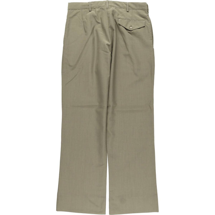 Vintage two-pleat slacks for men, size W33 unclear Khaki type Vintage Second Hand