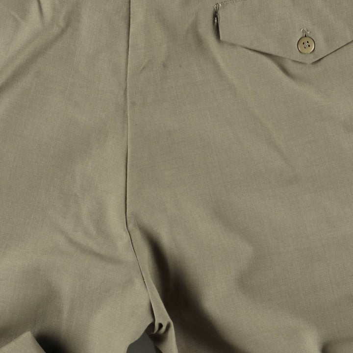 Vintage two-pleat slacks for men, size W33 unclear Khaki type Vintage Second Hand