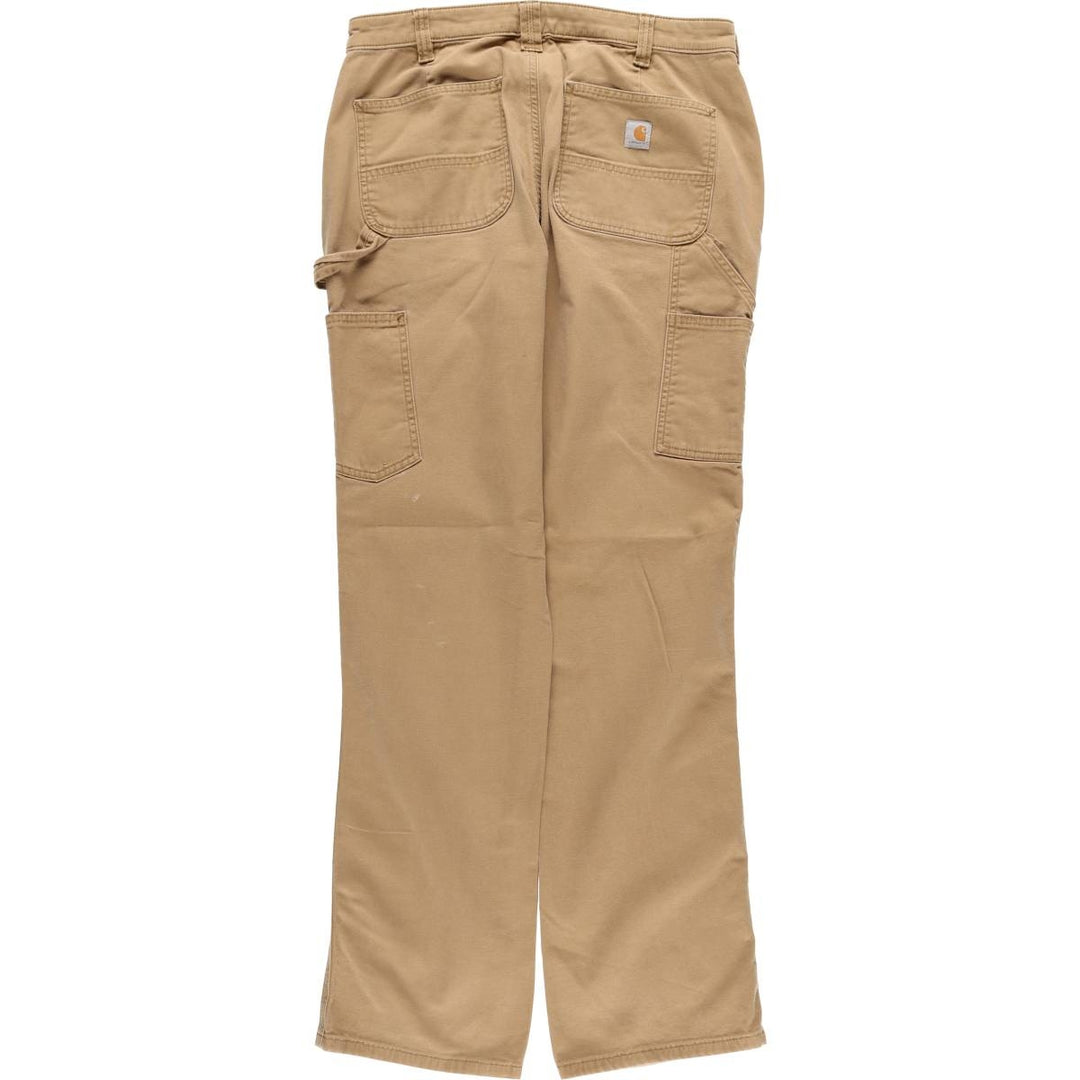 Carhartt Loose Fit Duck Painter Pants Women's XXL (w34) cotton ocher yellow type Vintage Second Hand