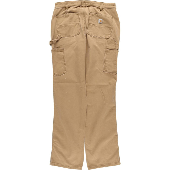 Carhartt Loose Fit Duck Painter Pants Women's XXL (w34) cotton ocher yellow type Vintage Second Hand