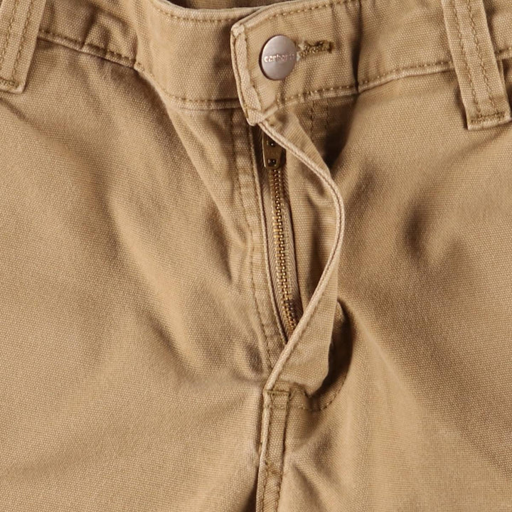 Carhartt Loose Fit Duck Painter Pants Women's XXL (w34) cotton ocher yellow type Vintage Second Hand