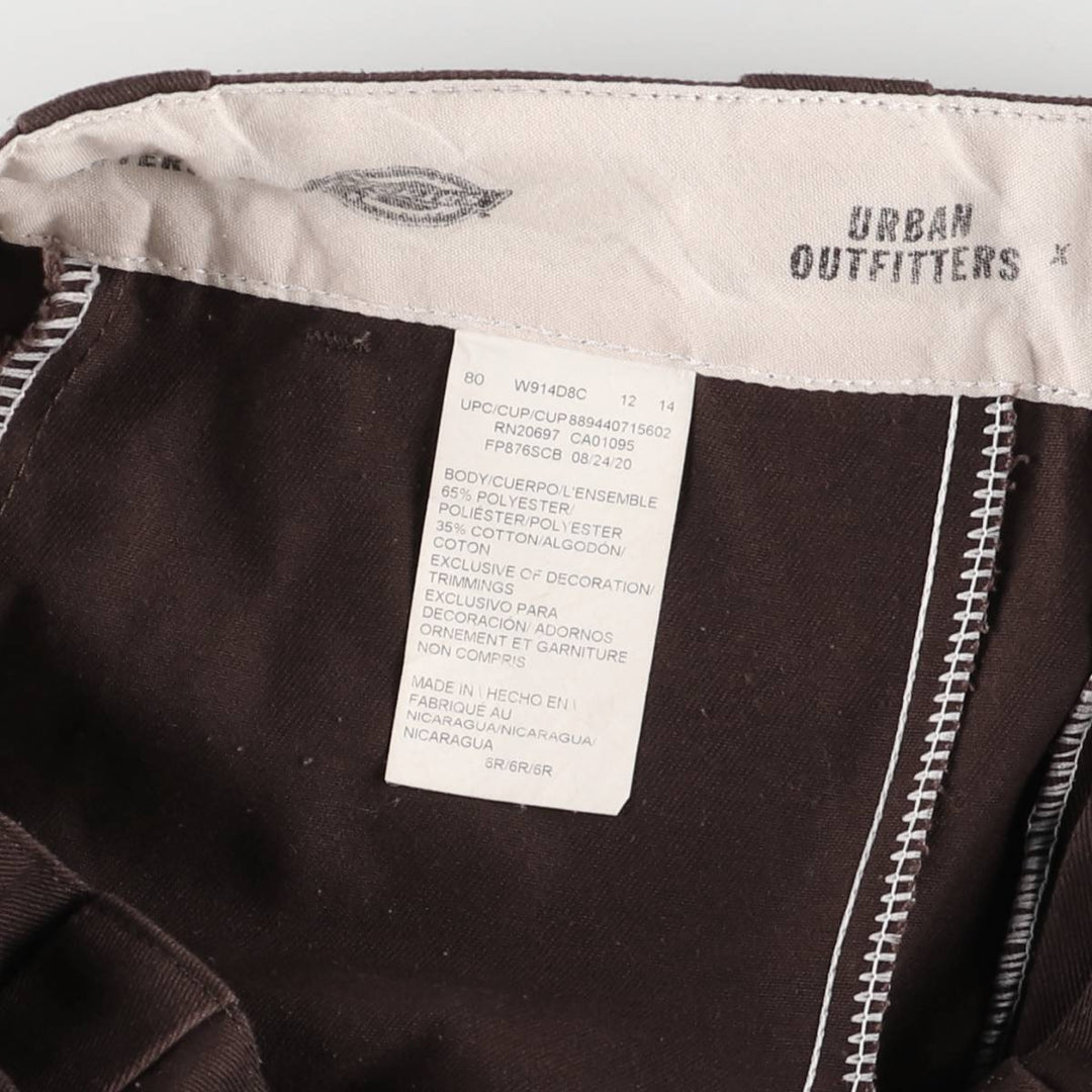 Dickies URBAN OUTFITTERS Work Pants Women's L (w30) polyester brown type Vintage Second Hand