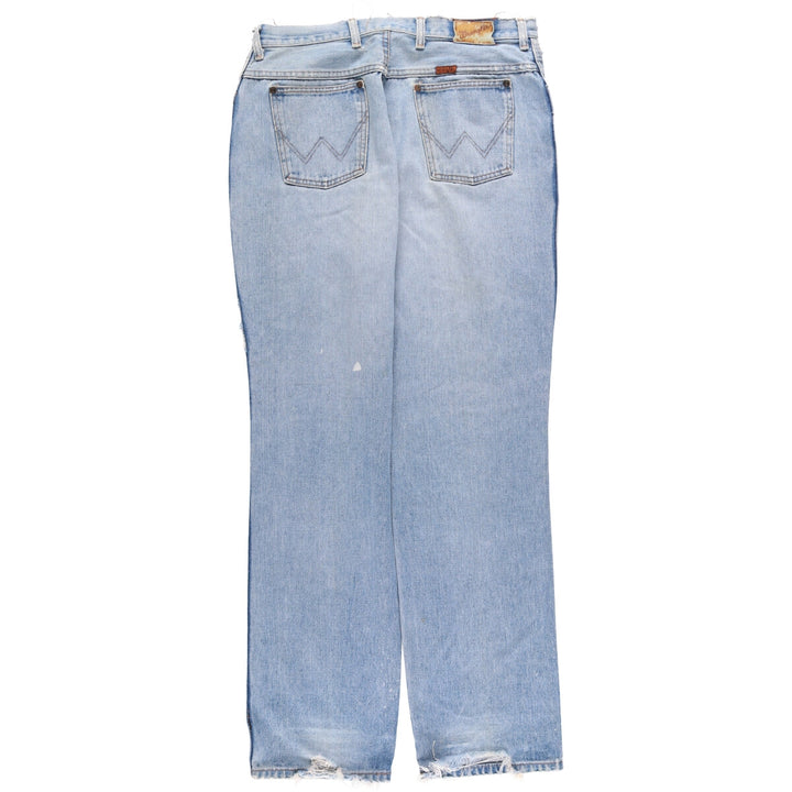 80s-90'S Wrangler Tapered Denim Pants Made in USA Women's XXL (w34) Vintage unclear blue type Vintage Second Hand