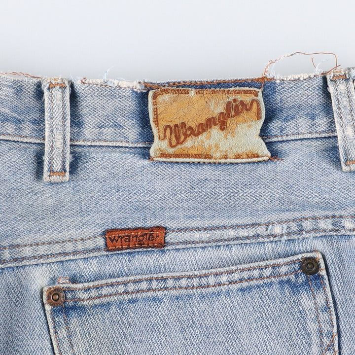 80s-90'S Wrangler Tapered Denim Pants Made in USA Women's XXL (w34) Vintage unclear blue type Vintage Second Hand