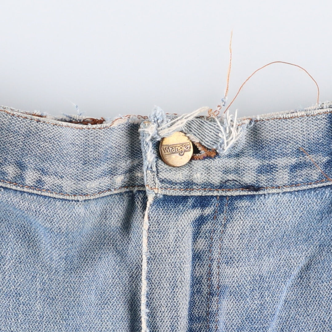 80s-90'S Wrangler Tapered Denim Pants Made in USA Women's XXL (w34) Vintage unclear blue type Vintage Second Hand
