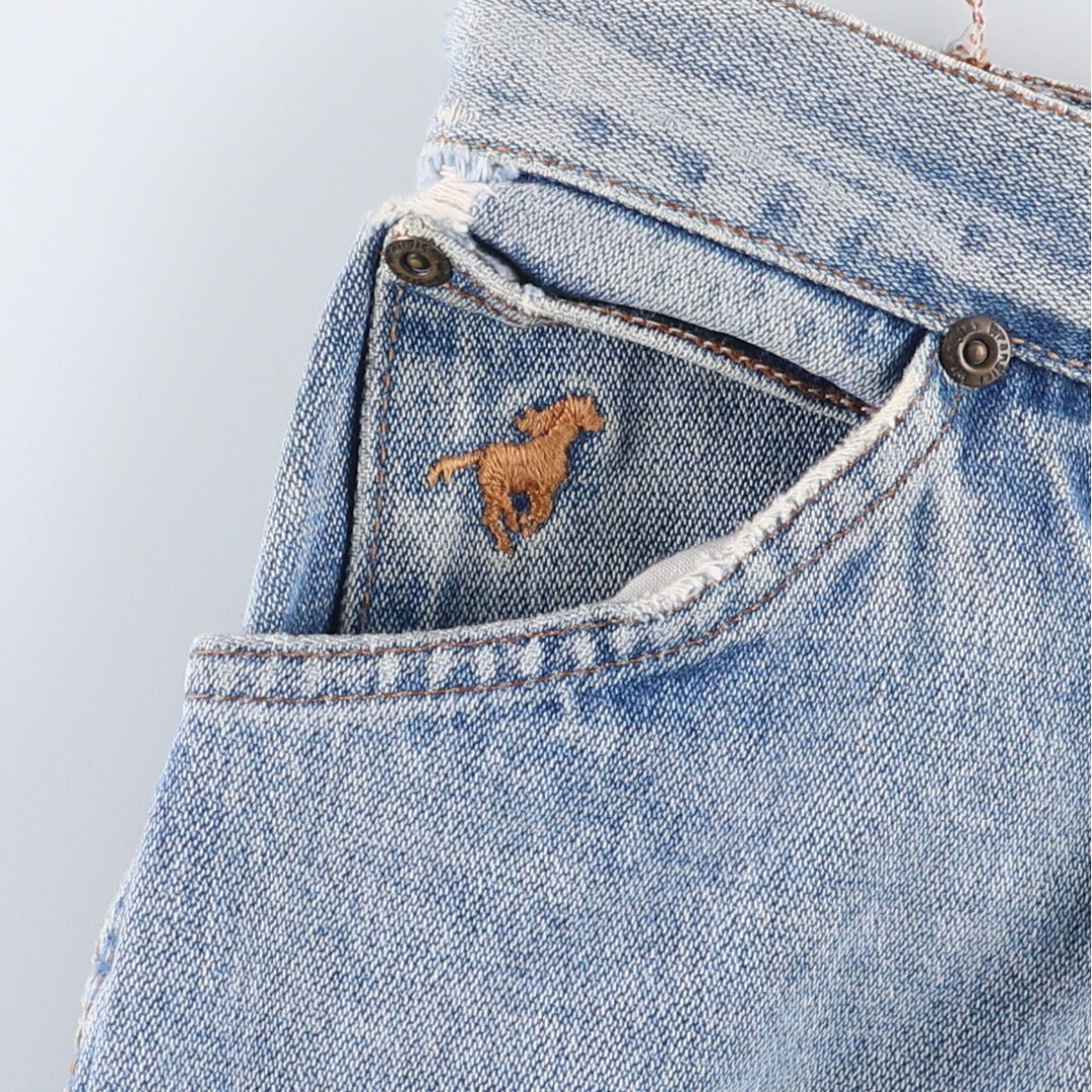 80s-90'S Wrangler Tapered Denim Pants Made in USA Women's XXL (w34) Vintage unclear blue type Vintage Second Hand