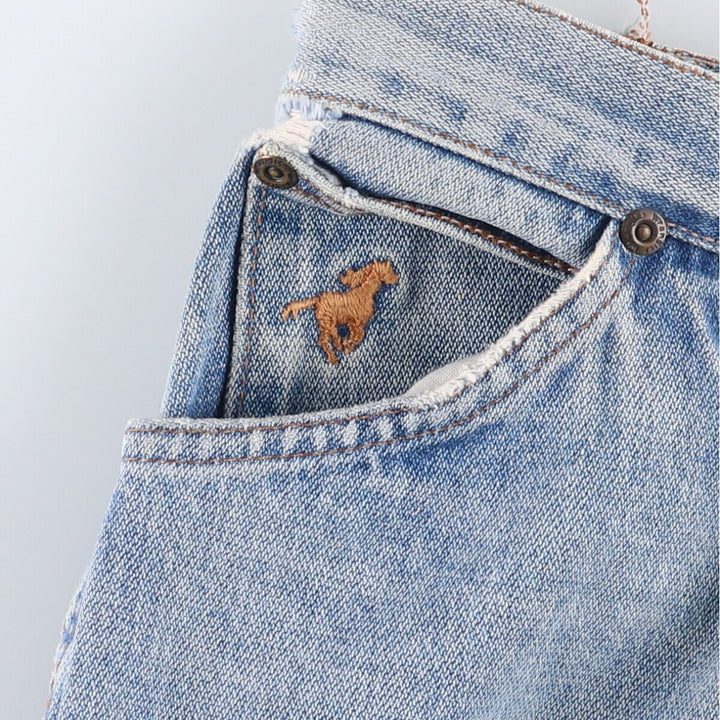 80s-90'S Wrangler Tapered Denim Pants Made in USA Women's XXL (w34) Vintage unclear blue type Vintage Second Hand