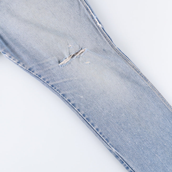 80s-90'S Wrangler Tapered Denim Pants Made in USA Women's XXL (w34) Vintage unclear blue type Vintage Second Hand